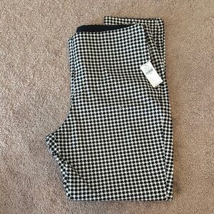 Black and White Houndstooth Pants